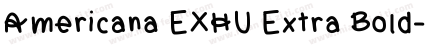 Americana EXHU Extra Bold字体转换